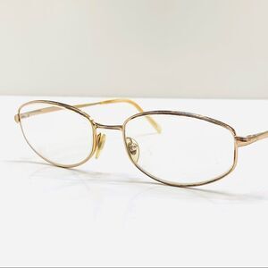 Sferoflex Eyeglasses Frames 53-17-130 Made In Italy Gold Women's Full Rim Flex